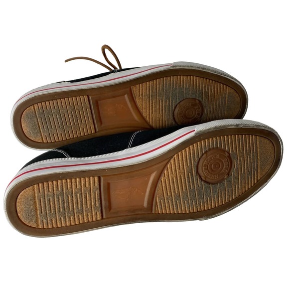 Polo Ralph Lauren Black Canvas Vaughn Pony Sneakers Shoes Size 13D 13 D - Picture 7 of 8